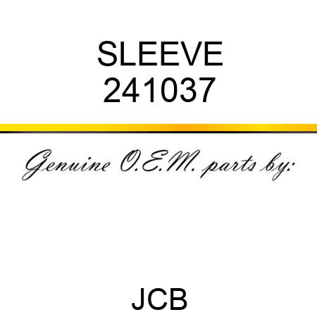 SLEEVE 241037