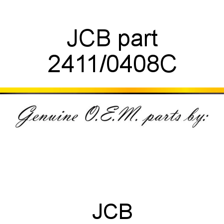 JCB part 2411/0408C