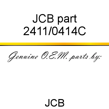 JCB part 2411/0414C