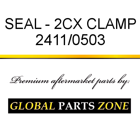 SEAL - 2CX CLAMP 2411/0503