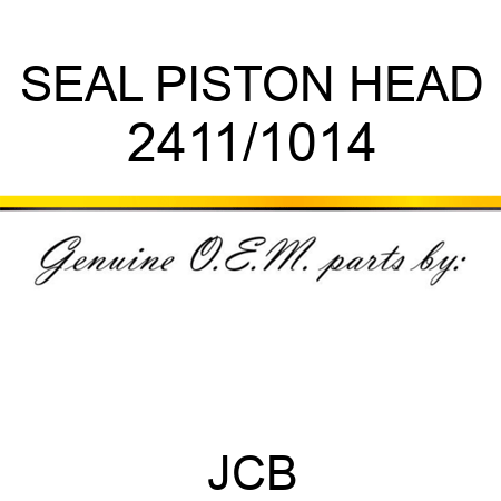 SEAL PISTON HEAD 2411/1014