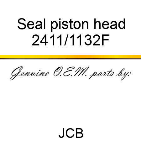 Seal piston head 2411/1132F
