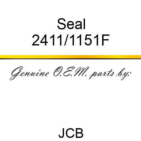 Seal 2411/1151F