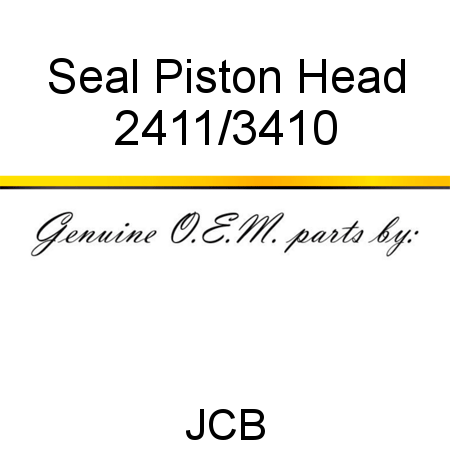 Seal, Piston Head 2411/3410