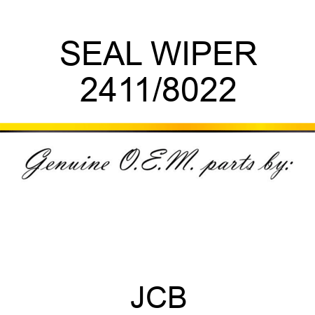 SEAL WIPER 2411/8022