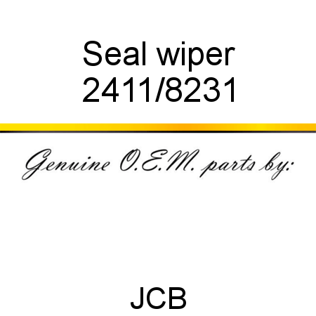 Seal, wiper 2411/8231
