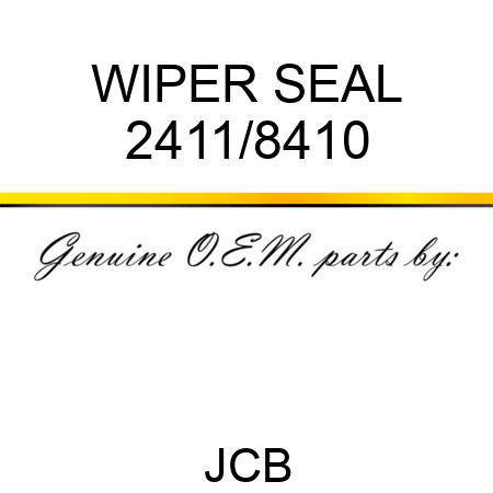 WIPER SEAL 2411/8410