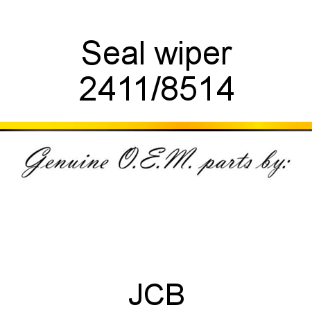 Seal, wiper 2411/8514