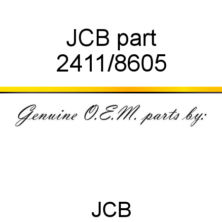 JCB part 2411/8605