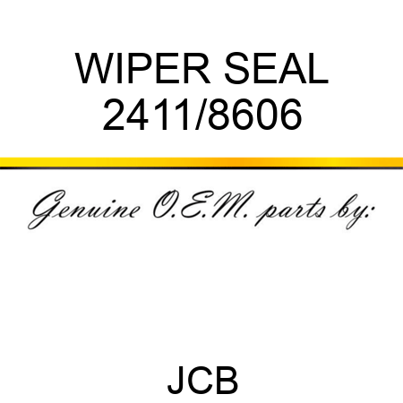 WIPER SEAL 2411/8606