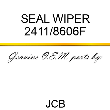 SEAL WIPER 2411/8606F