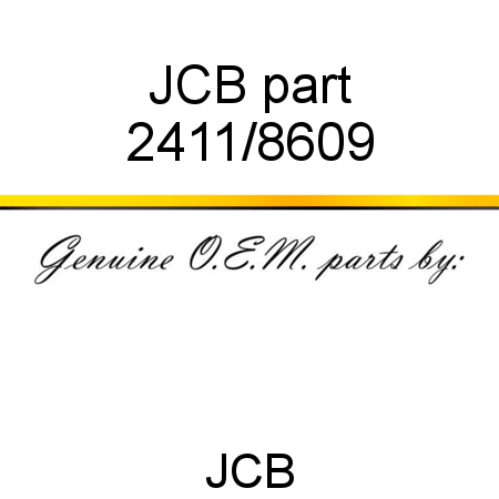 JCB part 2411/8609