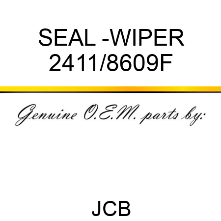 SEAL -WIPER 2411/8609F