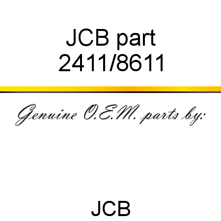 JCB part 2411/8611