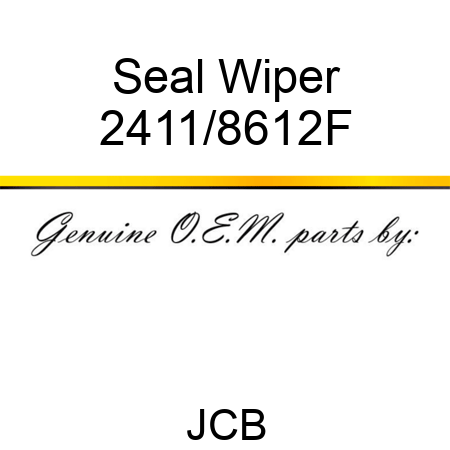 Seal Wiper 2411/8612F
