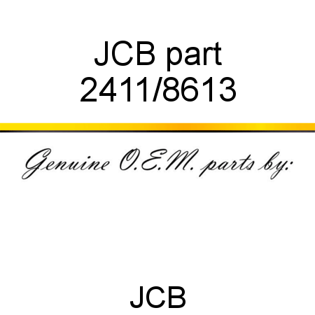 JCB part 2411/8613