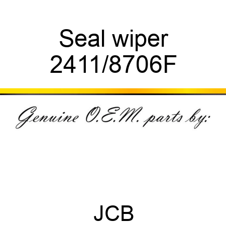 Seal wiper 2411/8706F