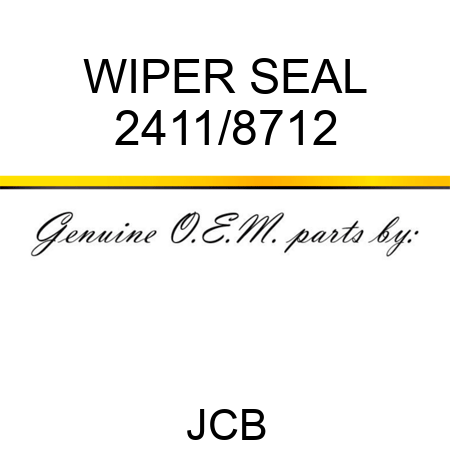 WIPER SEAL 2411/8712