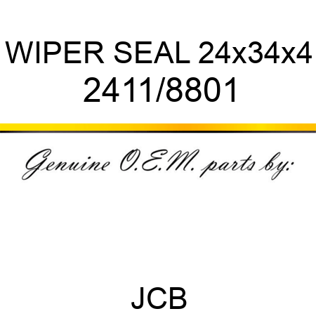 WIPER SEAL 24x34x4 2411/8801