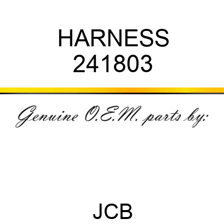 HARNESS 241803