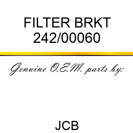 FILTER BRKT 242/00060