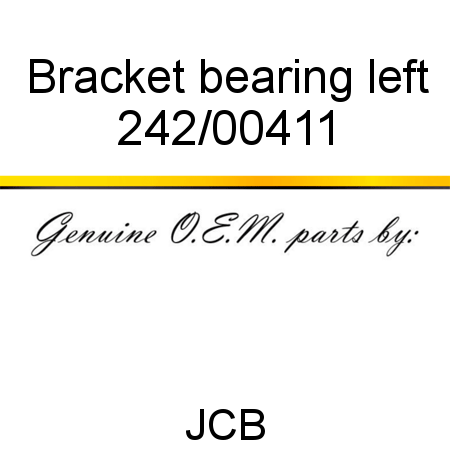 Bracket, bearing, left 242/00411