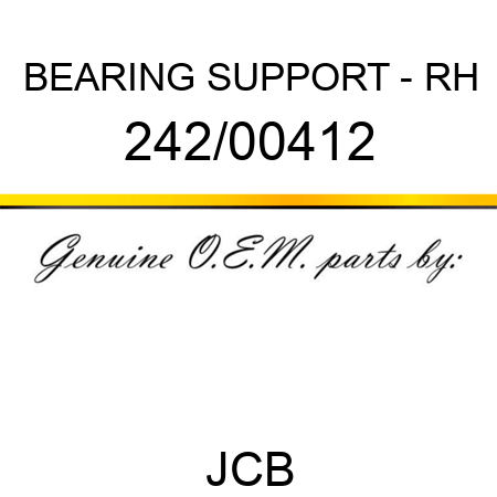 BEARING SUPPORT - RH 242/00412
