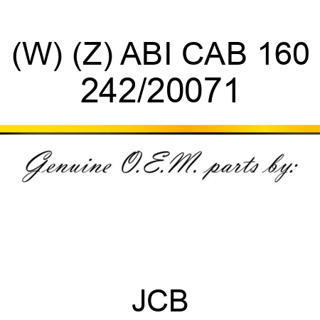 (W) (Z) ABI CAB 160 242/20071