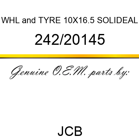 WHL&TYRE 10X16.5 SOLIDEAL 242/20145