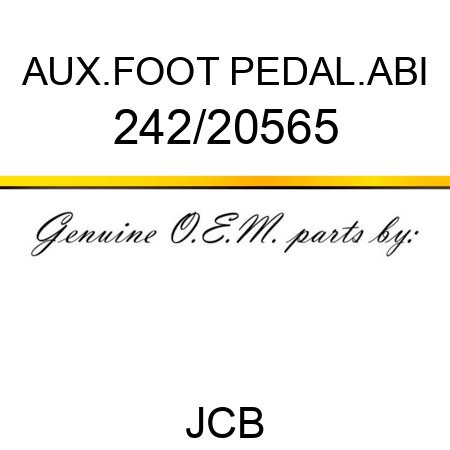 AUX.FOOT PEDAL.ABI 242/20565