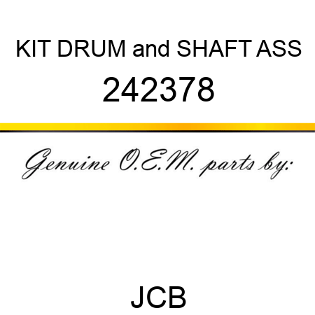 KIT DRUM&SHAFT ASS 242378