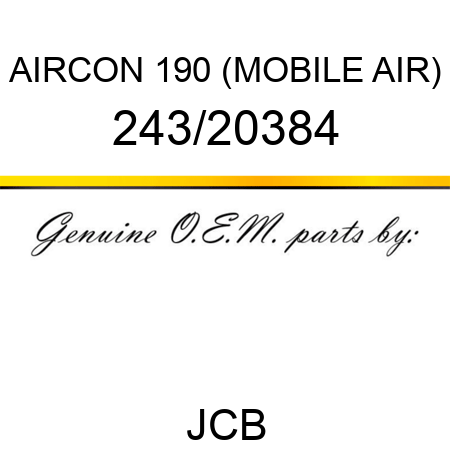 AIRCON 190 (MOBILE AIR) 243/20384