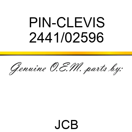 PIN-CLEVIS 2441/02596
