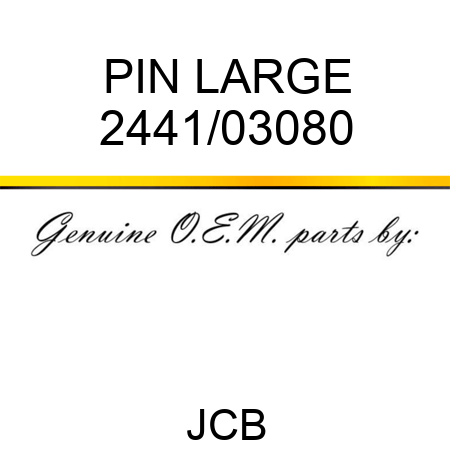 PIN, LARGE 2441/03080