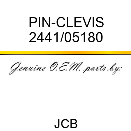PIN-CLEVIS 2441/05180