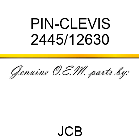 PIN-CLEVIS 2445/12630