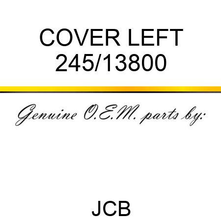 COVER LEFT 245/13800
