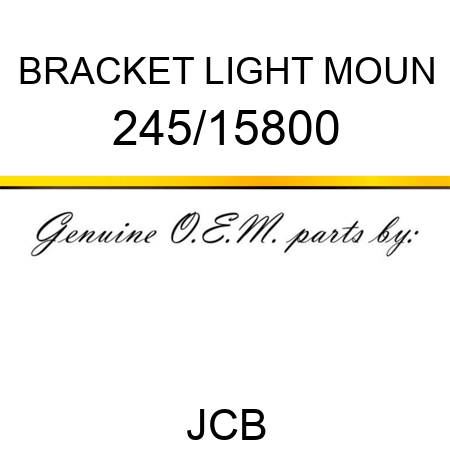 BRACKET LIGHT MOUN 245/15800