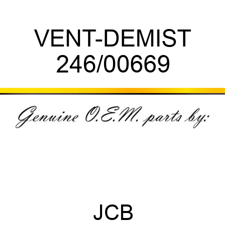 VENT-DEMIST 246/00669