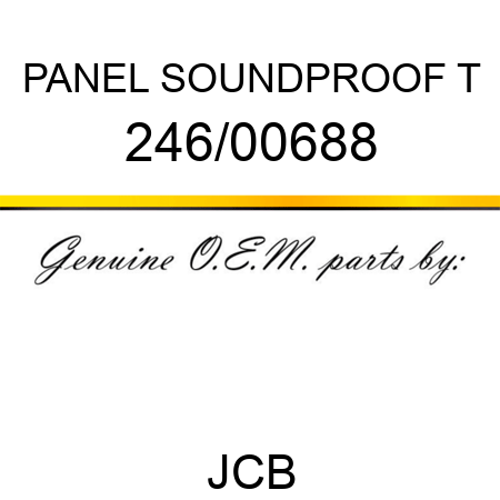 PANEL SOUNDPROOF T 246/00688
