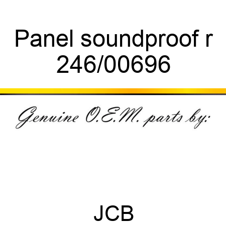 Panel soundproof r 246/00696