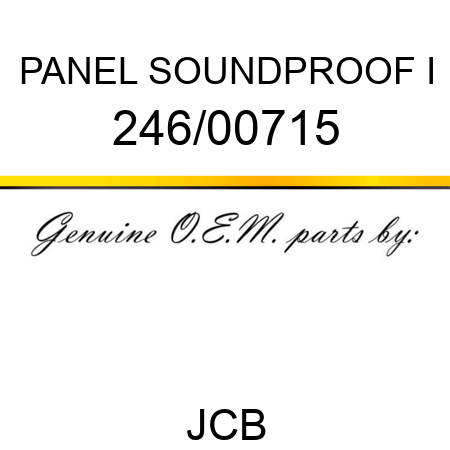 PANEL SOUNDPROOF I 246/00715