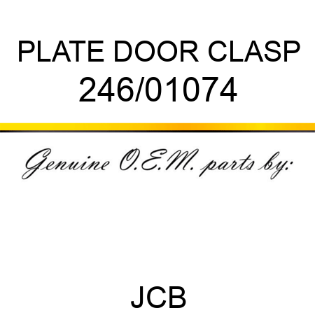 PLATE DOOR CLASP 246/01074