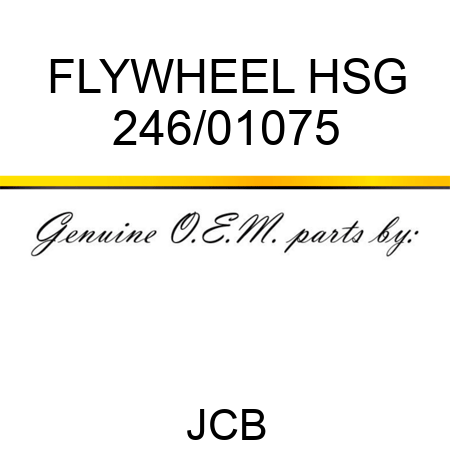 FLYWHEEL HSG 246/01075