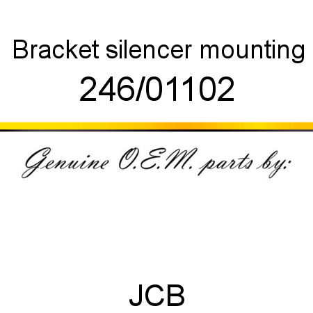 Bracket, silencer mounting 246/01102