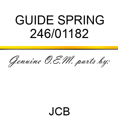 GUIDE SPRING 246/01182