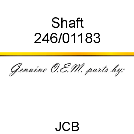 Shaft 246/01183