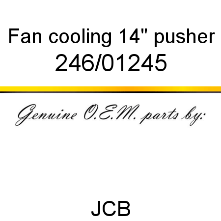 Fan, cooling, 14