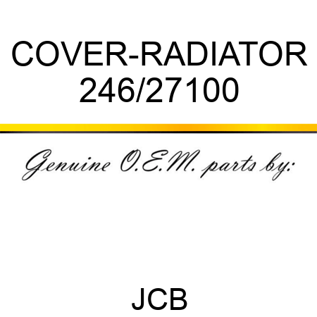 COVER-RADIATOR 246/27100
