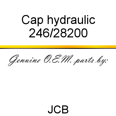Cap, hydraulic 246/28200